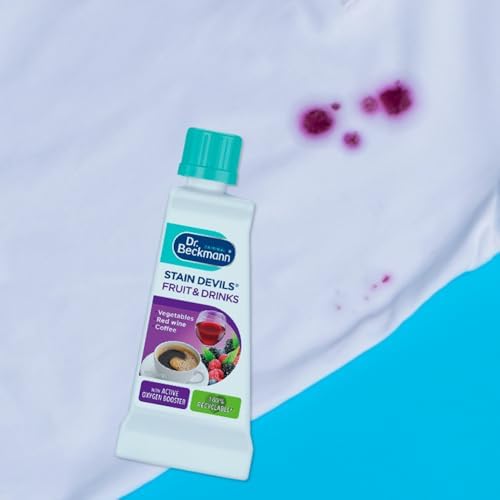 Stain Devils 50ml Tea, Red Wine, Fruit and Juice Stain Remover - Powerful Fabric Cleaner for Clothing, CarpETS and Uphol