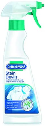 Dr Beckmann Stain Devils 2 x 250ml Antiperspirant & Sweat Mark Remover Spray for Men and Women on Laundry Day