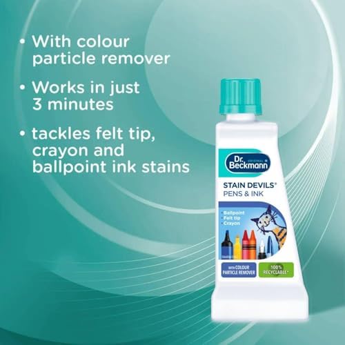 Stain Devils Pen & Ink Stain Remover 50ml | Fast-Acting Laundry Essential for Stubborn Stains | Environmentally Friendly