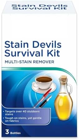 Stain Devils Fat and Sauces 50ml Pigment Remover - Gentle on Cooking Oil, Pizza, Curry Stains - Fabric and Color Protect