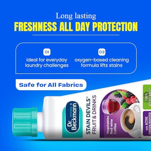 Stain Devils Fruit & Drink 50ML Stain Remover - Effectively Removes Red Wine, Coffee, Tea, Fruit Juice, Hot Chocolate St