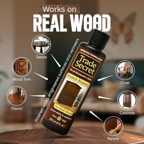 Trade Secret Dark Wood Scratch Concealer - Restores Scratched & Defective Wood Furniture & Floors  
Trade Secret Dark Wo