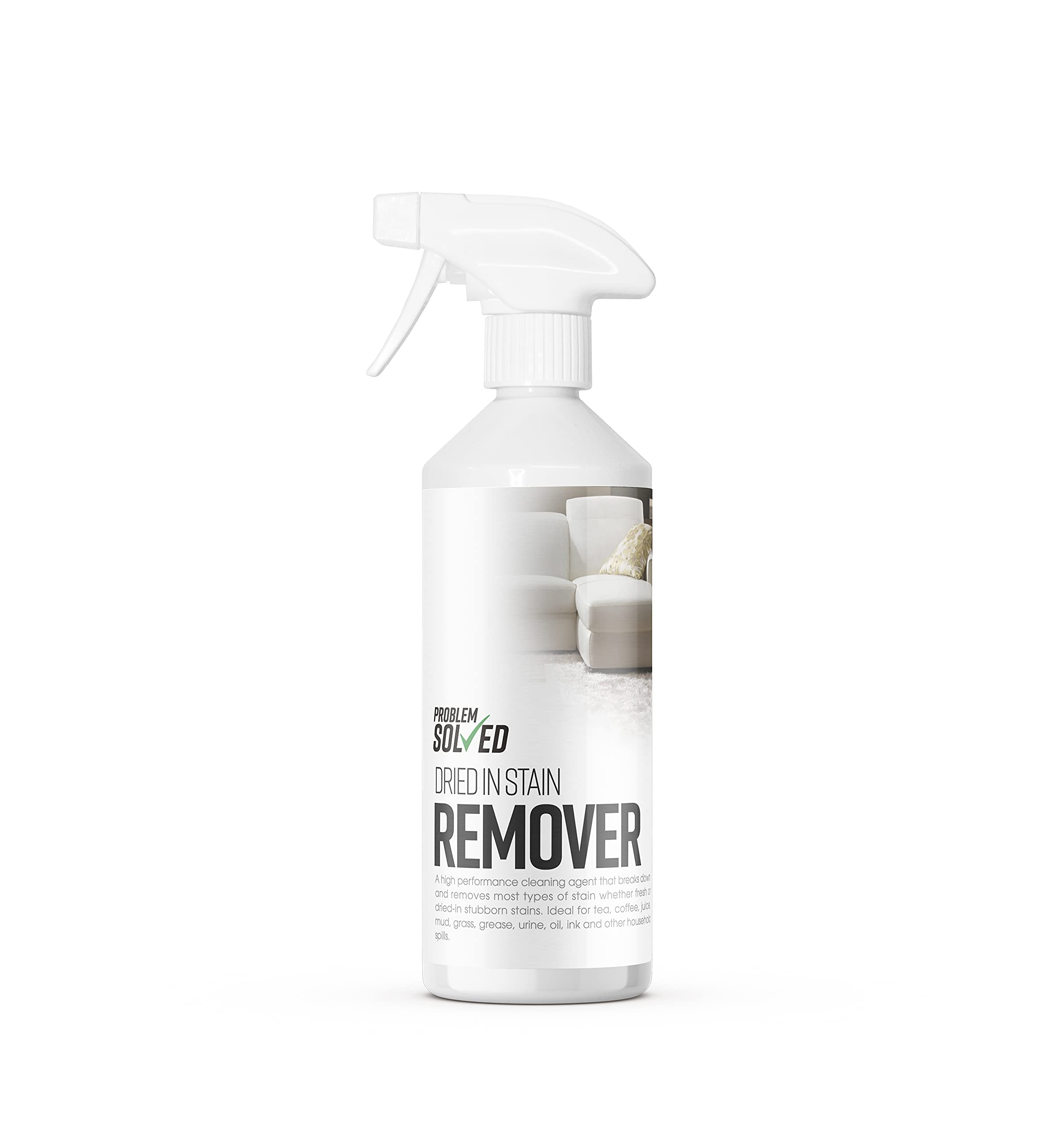Problem Solved Stain Remover Spray - Gentler Yet More Effective for Upholstery & Fabrics - Lifts Food, Drink & Pet Stain