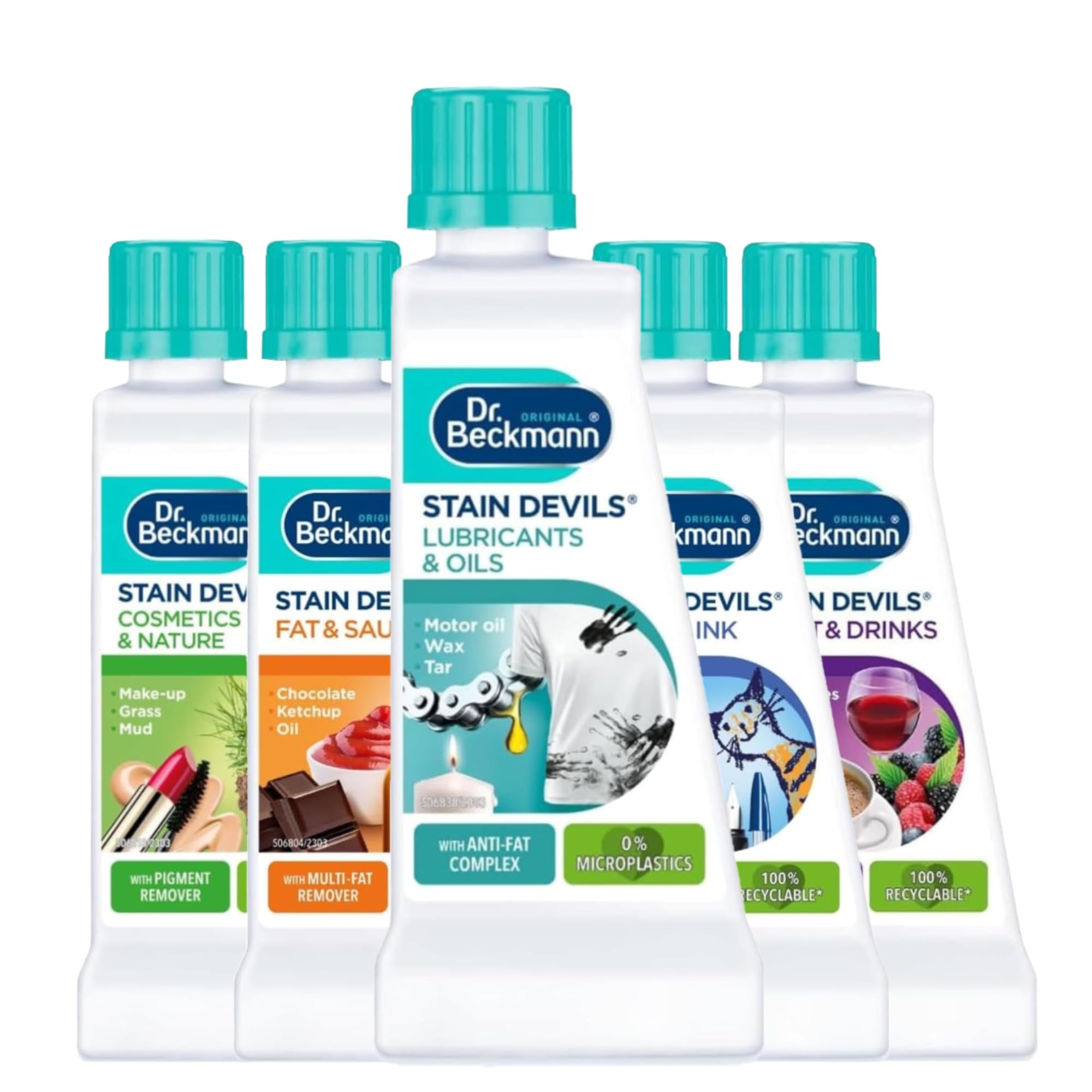 Stain Devils 50ML Laundry Stain Remover for White and Colorful Clothes  
Stain Devils 50ML Multi-Surface Stain Remover f