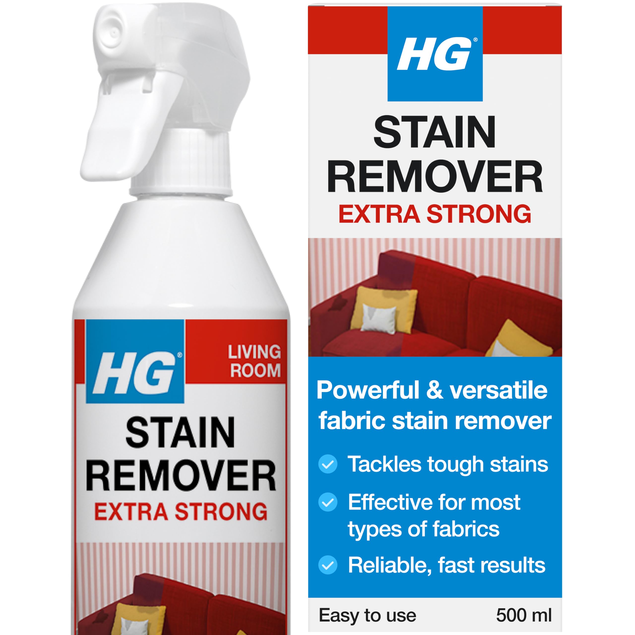  Extra Strong HG Stain Remover for Carpet & Upholstery - 500ml
| HG Stain Remover 500ml - Powerful Carpet & Upholstery C